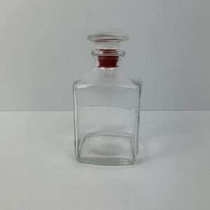 Vintage FRANCE VCA #11 Square 6 Inch Decanter Decorative Bottle w/Stopper